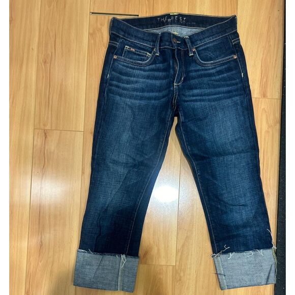 Joe's The Best Friend Cuffed Mid Rise Jeans Blue 24 - Picture 2 of 5